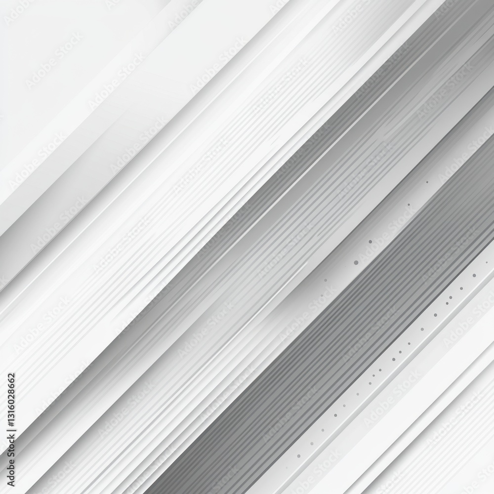Poster abstract diagonal lines in shades of gray and white creating a modern and minimalist background with