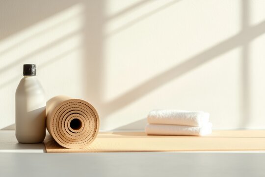 Serene Wellness Ritual National Body Care Day Minimalist Yoga Essentials - Sustainable Self-Care Styling for Mindful Urban Professionals