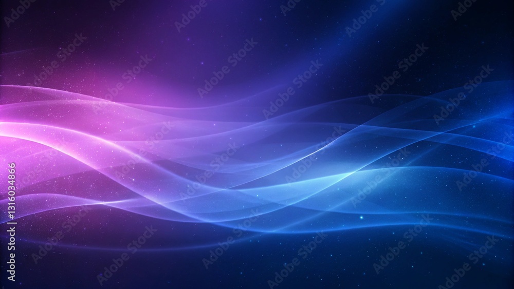 Poster abstract dark background featuring a purple and blue wave design. gradient tones. a gradient of deep