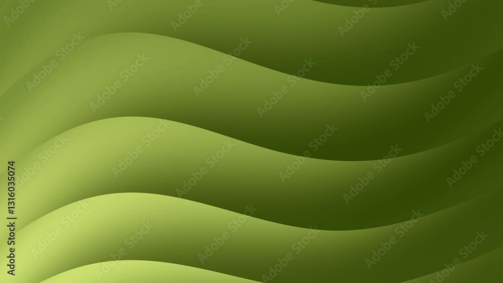 Poster abstract green gradient design with smooth curves and textured background for motion and visual effe