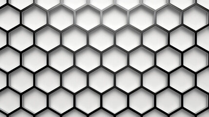 Fototapeta premium Abstract Geometric Honeycomb Pattern A Seamless Texture of Interlocking Hexagons in