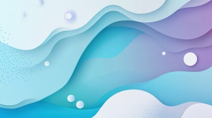 Abstract Blue Fluid Gradient Background for Graphic Design