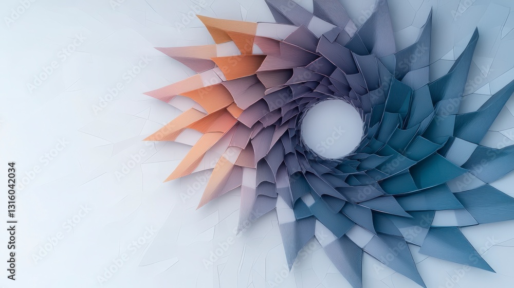 Poster abstract swirling vortex geometric art ai generated high resolution image