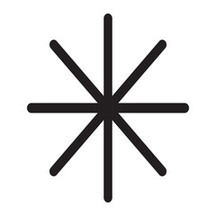 Small snowflake particle icon with intricate icy details.