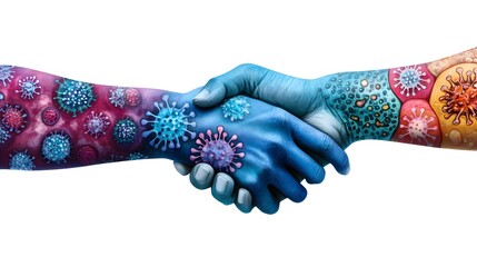 Pandemic Handshake: A Symbolic Representation of Global Unity Against Viruses