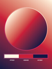 Naklejka premium Color Gradation Combination for Background, Teks, and Logo