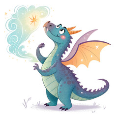 Obraz premium dainasor with wings