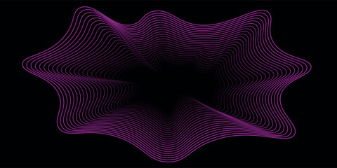 Abstract Waving Particle Technology Background Design. Abstract wave moving dots flow particles, hi-tech and big data background design for brochures, flyers, magazine, business card, banner