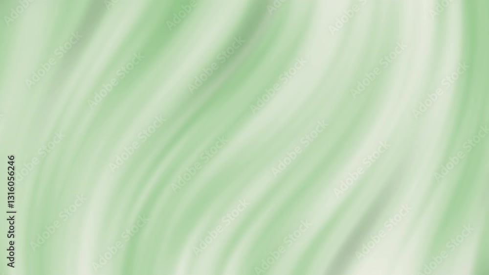 Poster soft green gradient background with flowing motion for abstract design and textures in creative visu