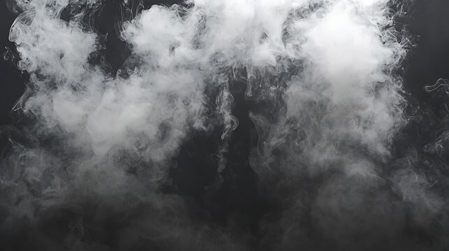 A cinematic black backdrop with soft smoky swirls and atmospheric lighting for a mysterious effect.