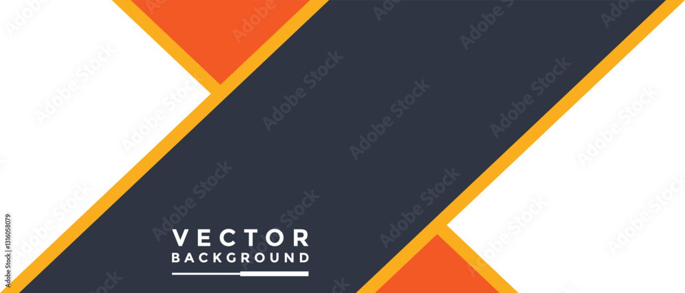 Poster orange and black background graphics of vector illustrations for messages and infographic message bo