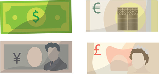 different type of money, money exchange, hand holding money