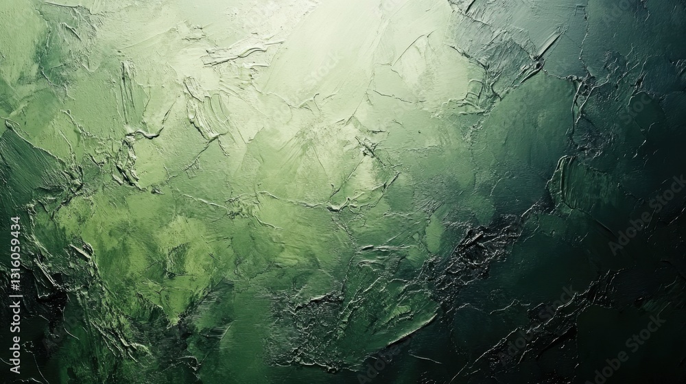 Poster emerald abstract art background with brush strokes and texture in a contemporary style for design an