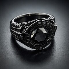 silver ring with diamonds