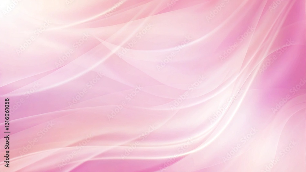 Poster a stunning pastel pink background with wavy lines. a subtle gradient effect. the lines flow in a wav