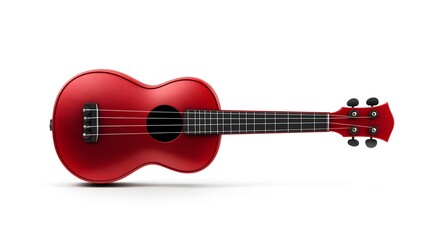 Vibrant Red Ukulele: A Musical Instrument
