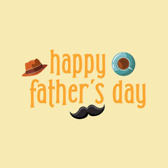 Happy father's day typography vector