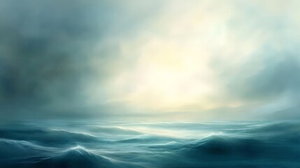 Obraz premium Serene Blue Wallpaper with Soft Light Texture