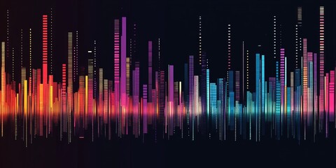 Vibrant Digital Spectrum: Exploring Colorful Abstract Patterns in Modern Technology