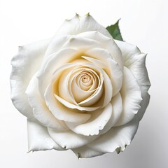Close-up of a Delicate White Rose