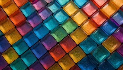 Fototapeta premium Colorful Glass Tile Mosaic Background