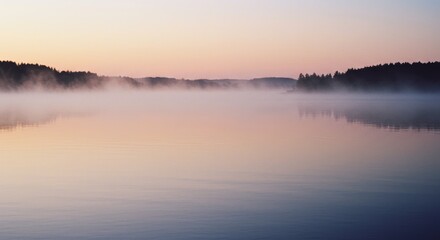 Obraz premium Lake fog