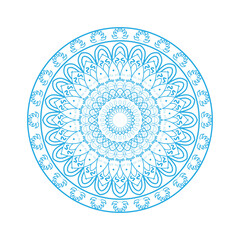 Circle floral ornament mandala design