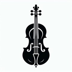 Fototapeta premium Silhouette of a Cello Stringed Instrument