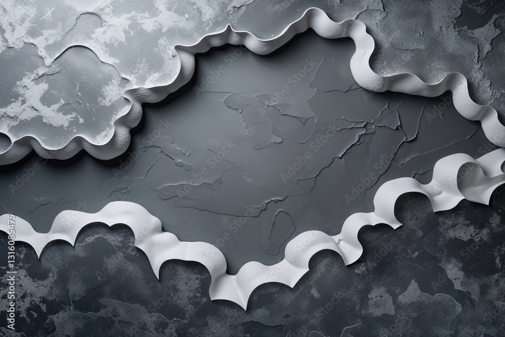 Poster sophisticated gray textured background with soft cloud edges for contemporary design projects