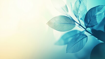 Ethereal Blue Gradient Background with Dreamy Wave Pattern