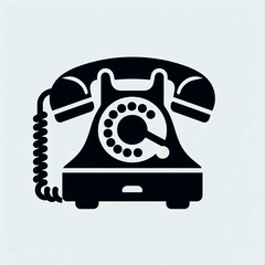 Vintage Rotary Dial Telephone Icon