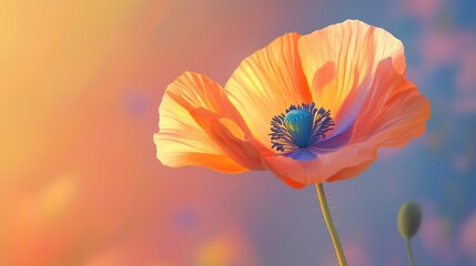 Sunrise Poppy Field Bloom