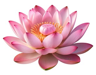 Pink Lotus Flower in Bloom