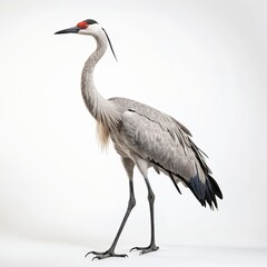 Obraz premium Grey Crowned Crane - Elegant Bird Profile