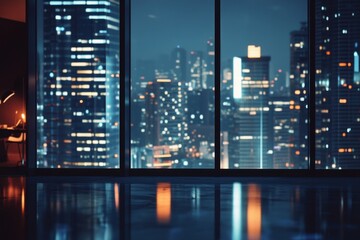 Windows of Skyscraper Business Office
