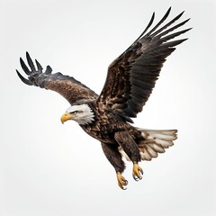 Obraz premium Majestic Bald Eagle in Flight