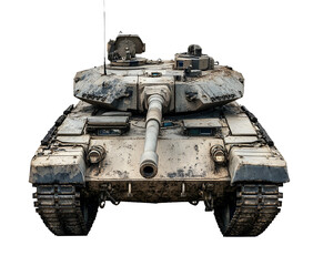M1 Abrams tank, png isolated on a transparent background

