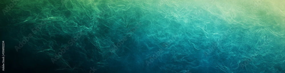 Wall mural abstract teal green blue gradient background texture with subtle sparkles perfect for website banner