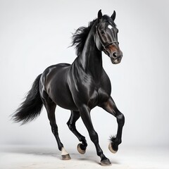 Obraz premium Black Stallion Running