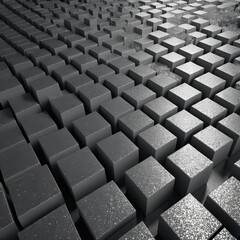 Obraz premium Abstract Gray Cubes Texture