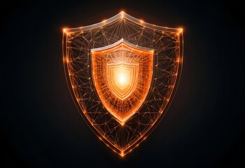 Glowing Orange Shield of Protection