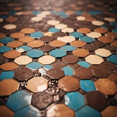 Abstract Hexagon Tile Pattern