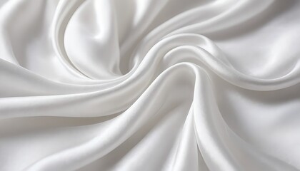 Fototapeta premium White Silk Fabric Drape