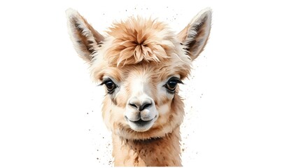 Obraz premium Adorable Alpaca Portrait