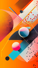 Obraz premium Striking Modern Thumbnail Design with Geometric Logo and Vibrant Colors