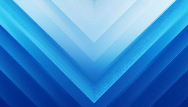 Modern abstract blue background design with layers of textured white transparent material in triangle diamond. Generated image