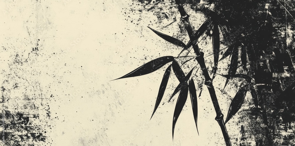 Poster dark ink splatters across a textured surface, creating a gritty graphic design element that packs a 