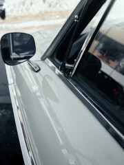 Volvo 1800S old timer, retro car, white car