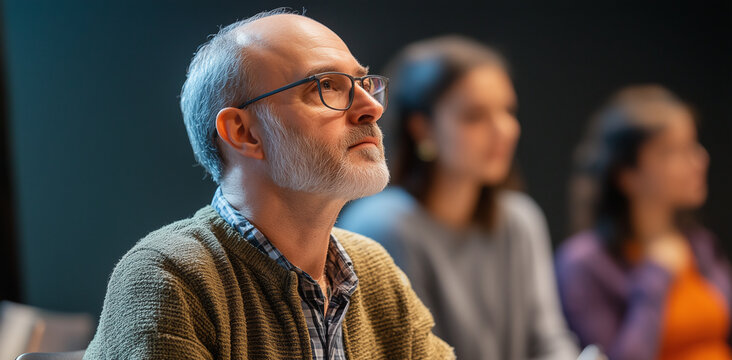 A Dedicated Student Taking Notes in Class.