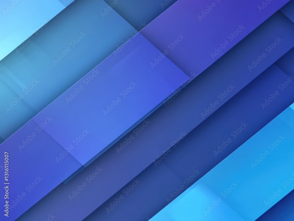 Aufkleber abstract layers of blue geometric shapes creating a modern and vibrant background for creative proje